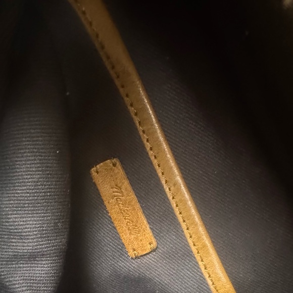 Madewell Leather Square Satchel Bag Shoulder Crossbody Zip Satchel Minimalist - Picture 14 of 16